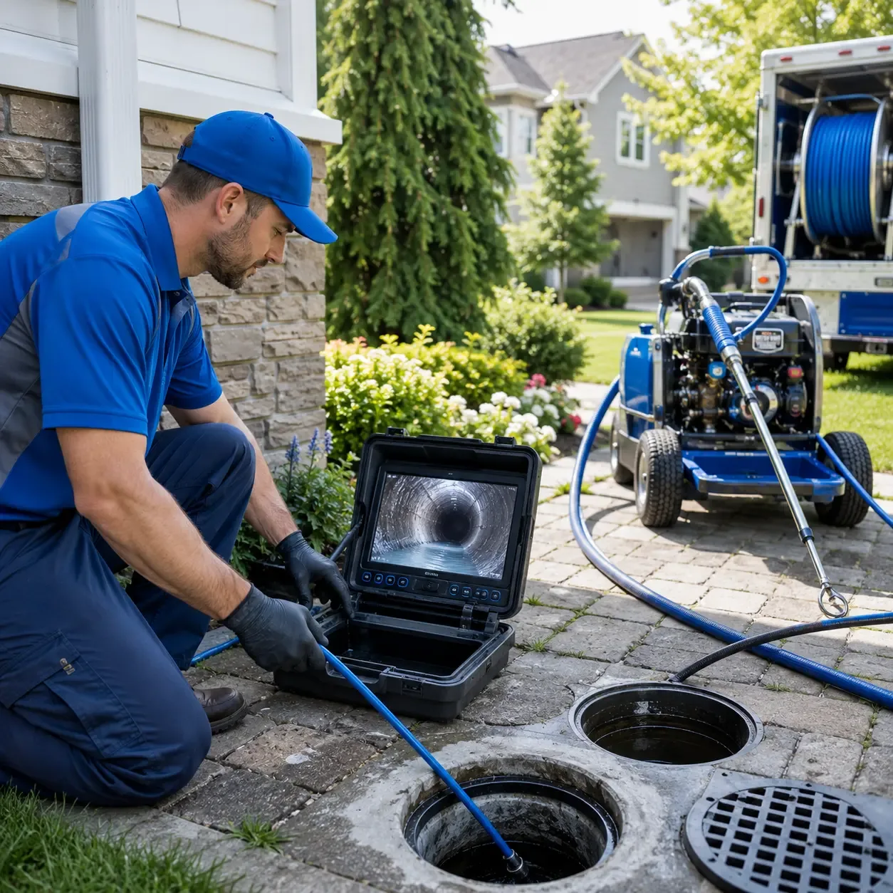 Outdoor drain cleaning professionals serving New Buffalo, PA
